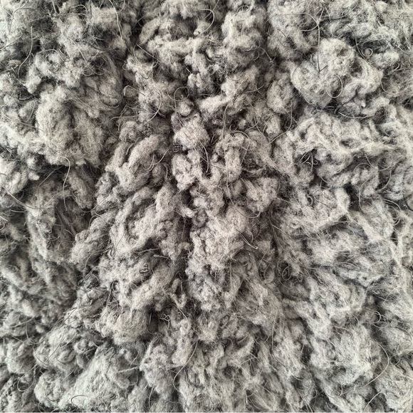 NWOT Go Coco super fun and fluffy grey toggle jacket size Small - Picture 9 of 14